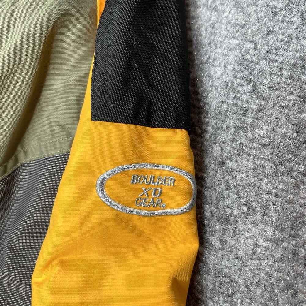 Boulder Gear XO Jacket Mens Small Ski Snow Utility Multi Pocket Yellow - Picture 12 of 16